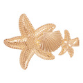 Hot Selling Personality Ocean Series Alloy Hair Clip Fashion Vacation Seashells Starfish Clipped Hair Accessories